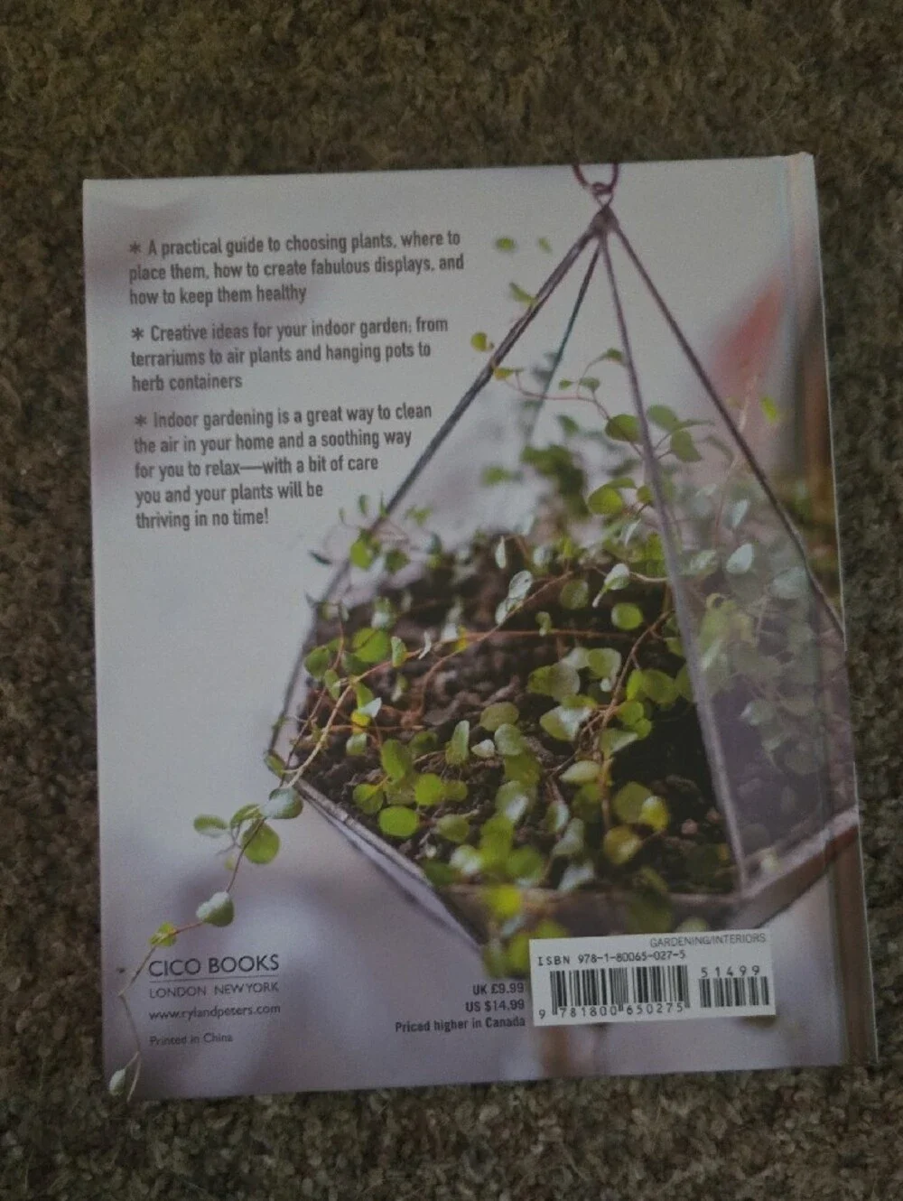The Joy of Living with Plants - White Cover Home Accent Book